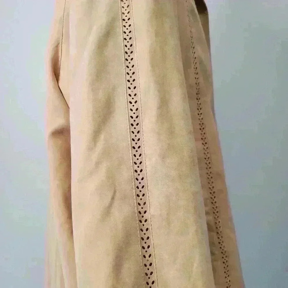 FEN NELLI Limited edition  camel lightweight faux suede jacket. Size 13/14 - Picture 7 of 16